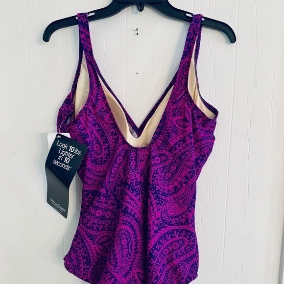 Miraclesuit swimsuit NWT paisley print wrap new - Picture 10 of 10